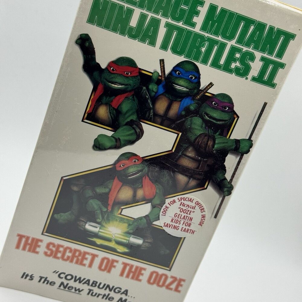 Teenage Mutant Ninja Turtles 2 The Secret of the Ooze VHS 1991 Factory Sealed